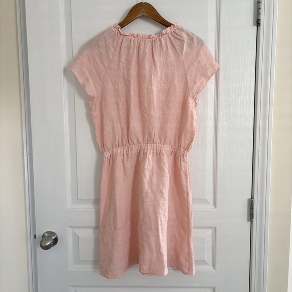 Cloth & Stone Linen Dress Small Peach - Picture 3 of 7